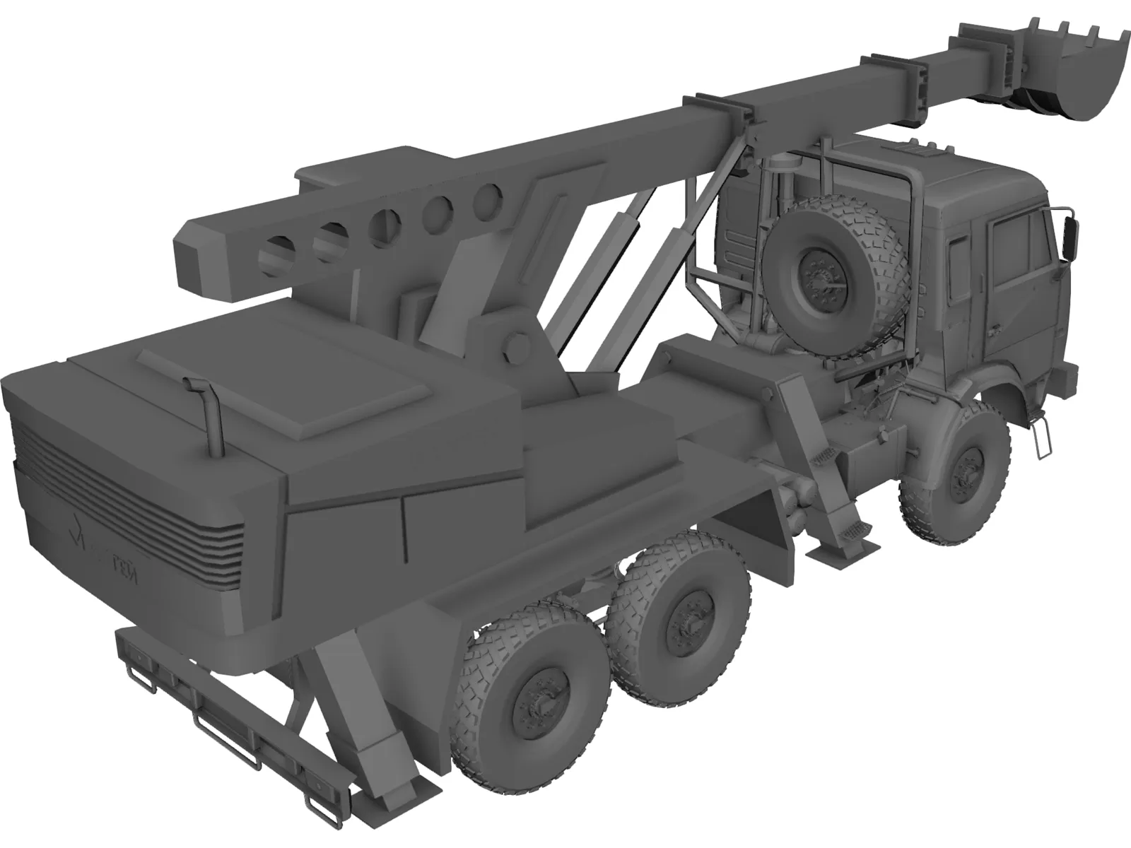 Kamaz AHTEN 3D Model main preview