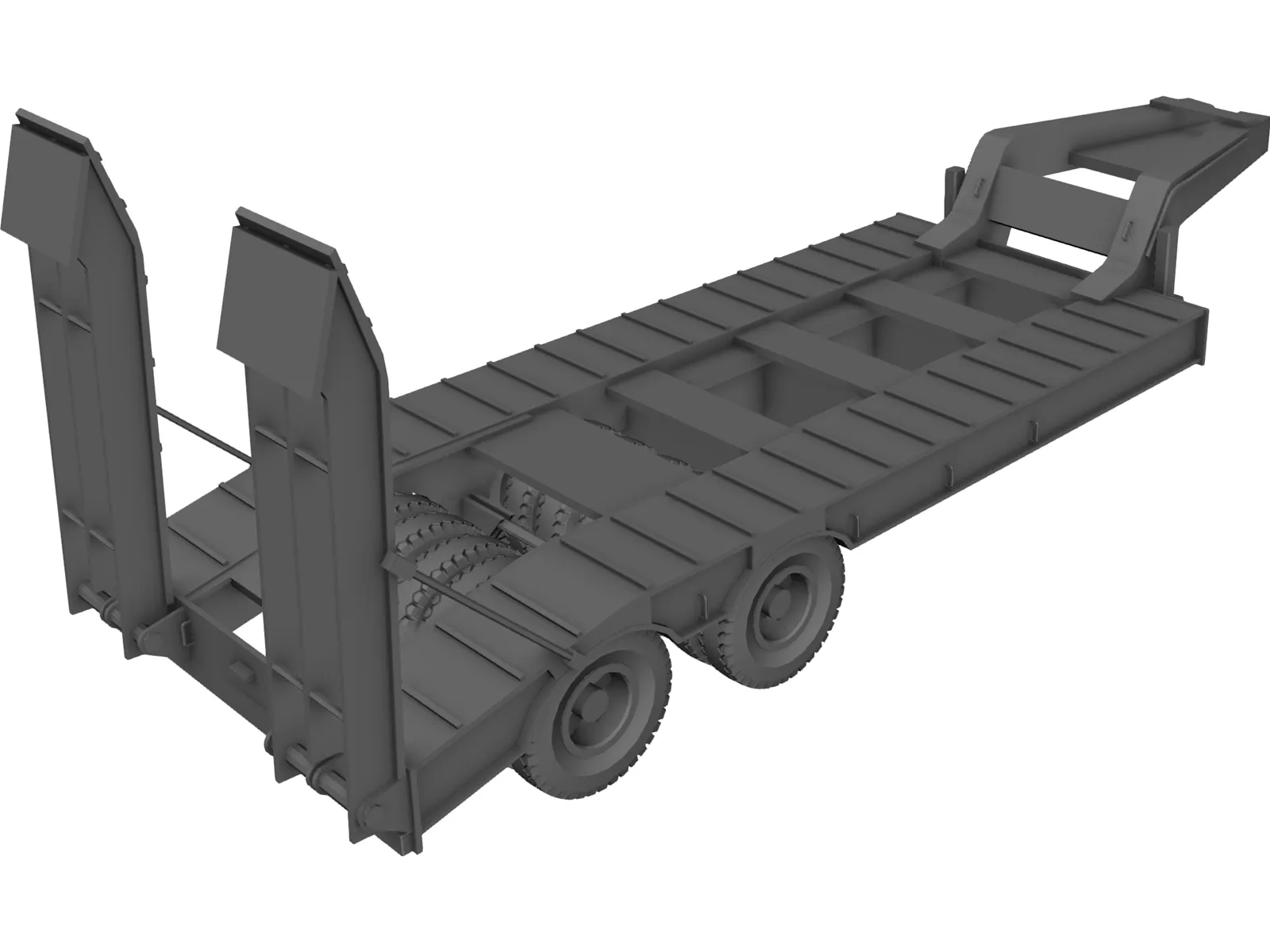 Kraz Trailer 3D Model main preview