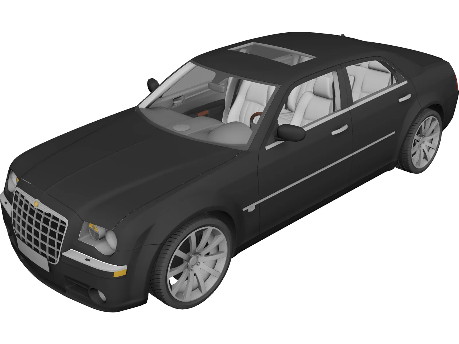 Chrysler 300C SRT8 (2005) 3D Model main preview