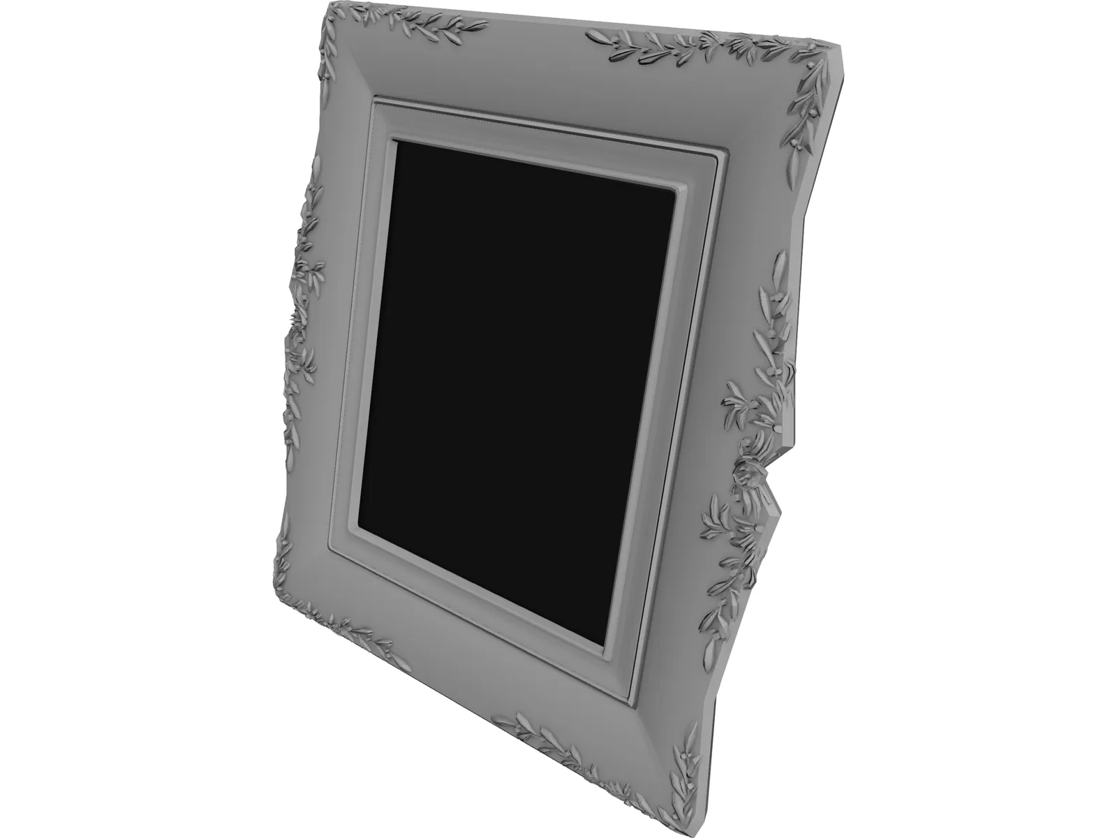 Classic Photo Frame 3D Model main preview