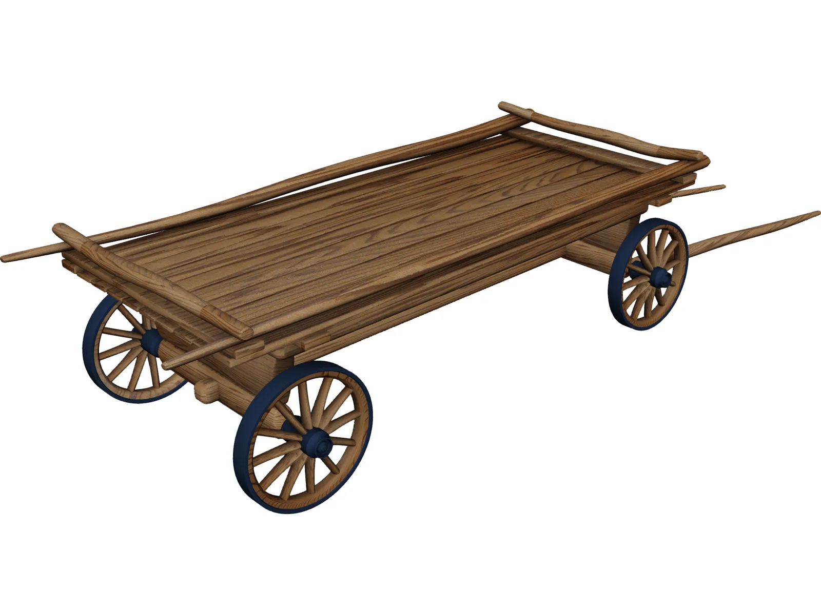 Horse Cart 3D Model main preview