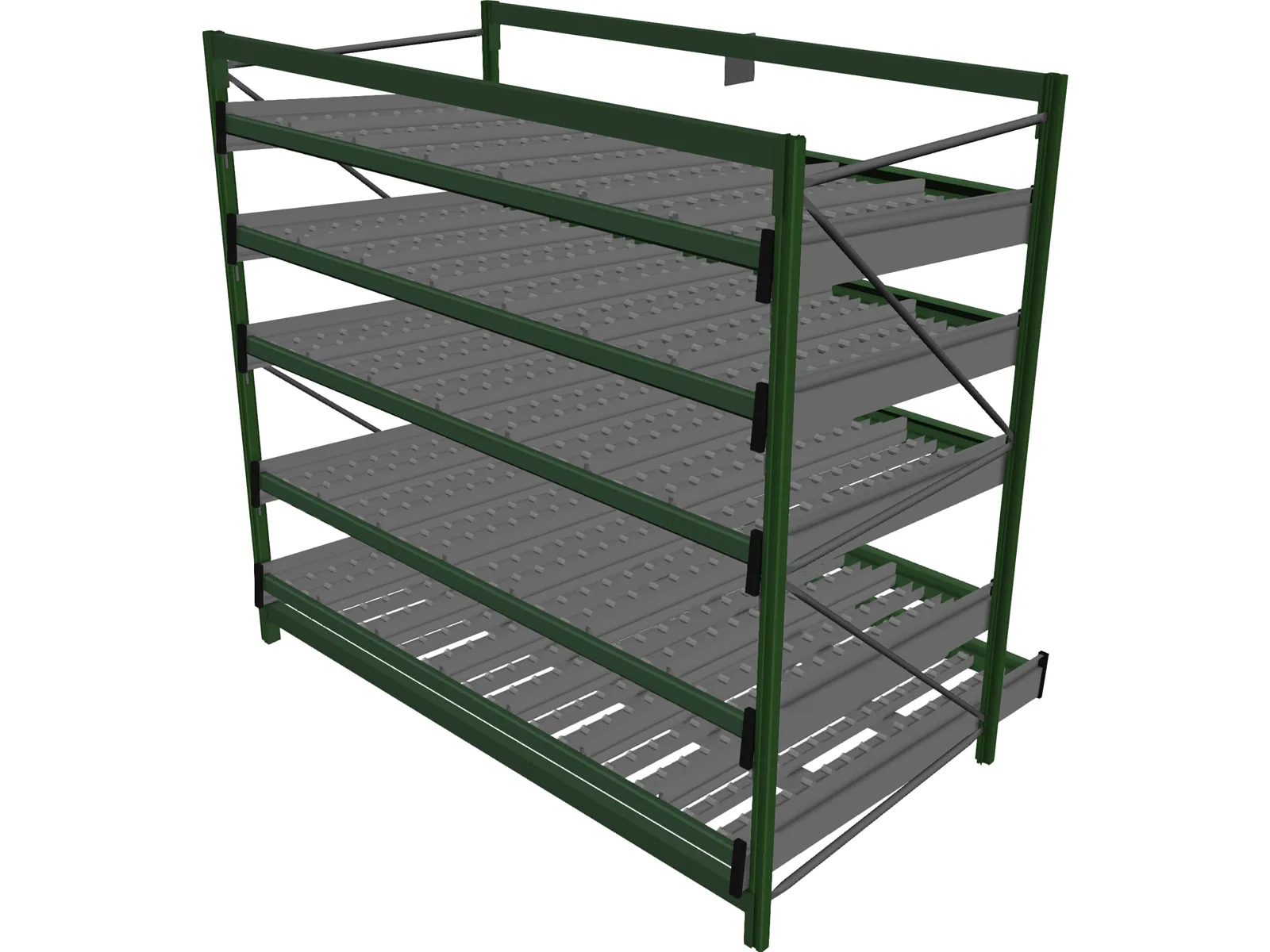 Dinamic Shelves for Picking Lines 3D Model main preview