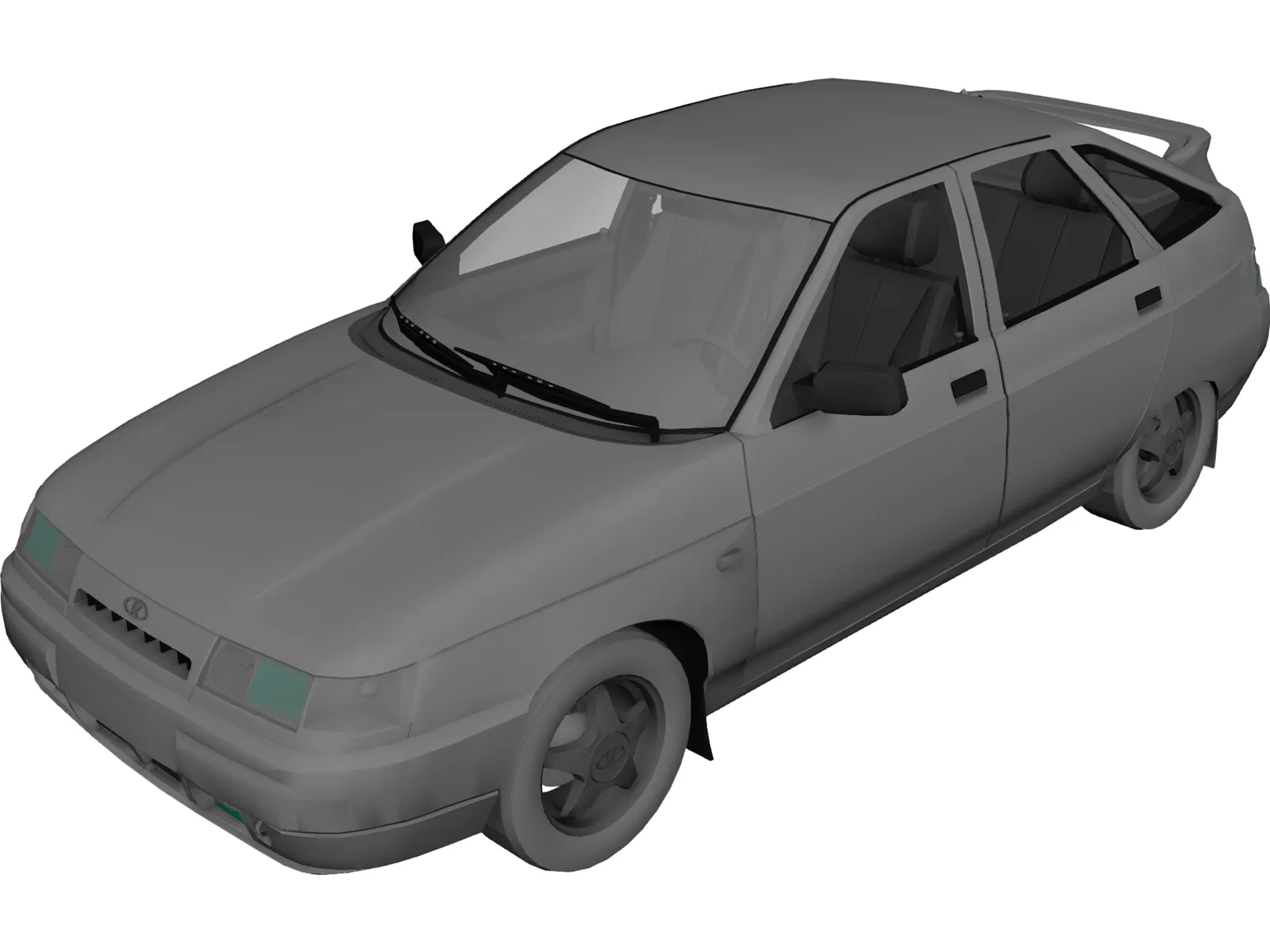 Vaz 2112 Lada 3D Model main preview