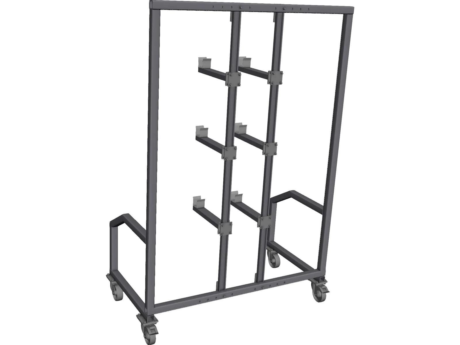 Fixture Rack 3D Model main preview