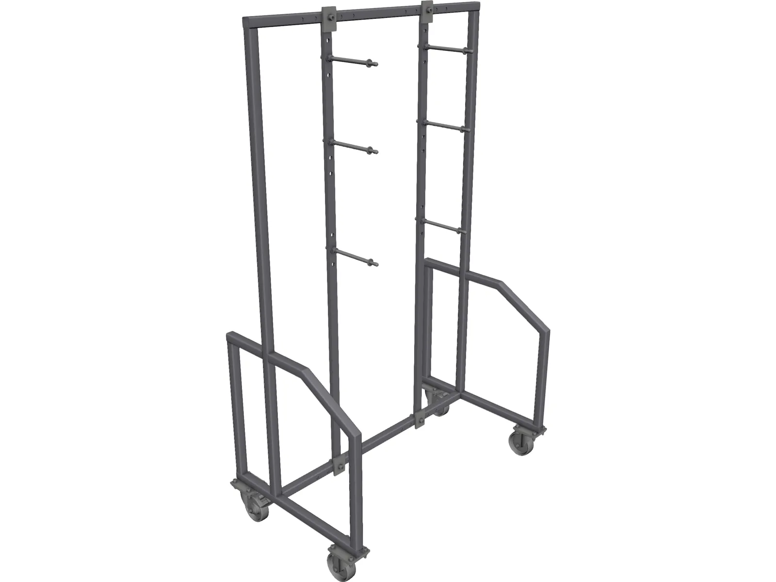 Fixture Shelve Rack 3D Model main preview