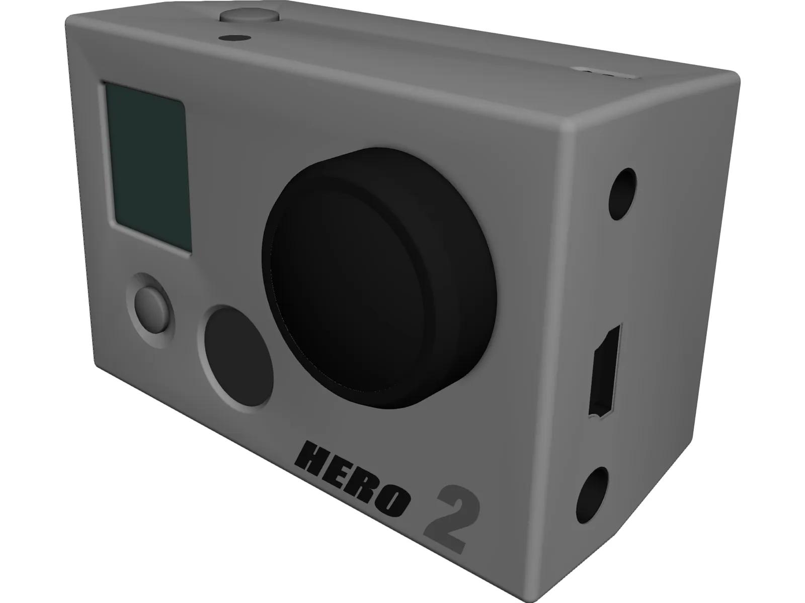GoPro HD Hero 2 3D Model main preview