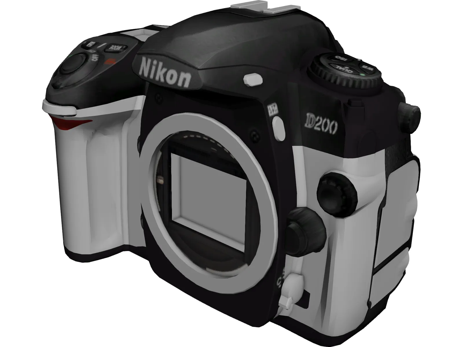 Nikon D200 3D Model main preview