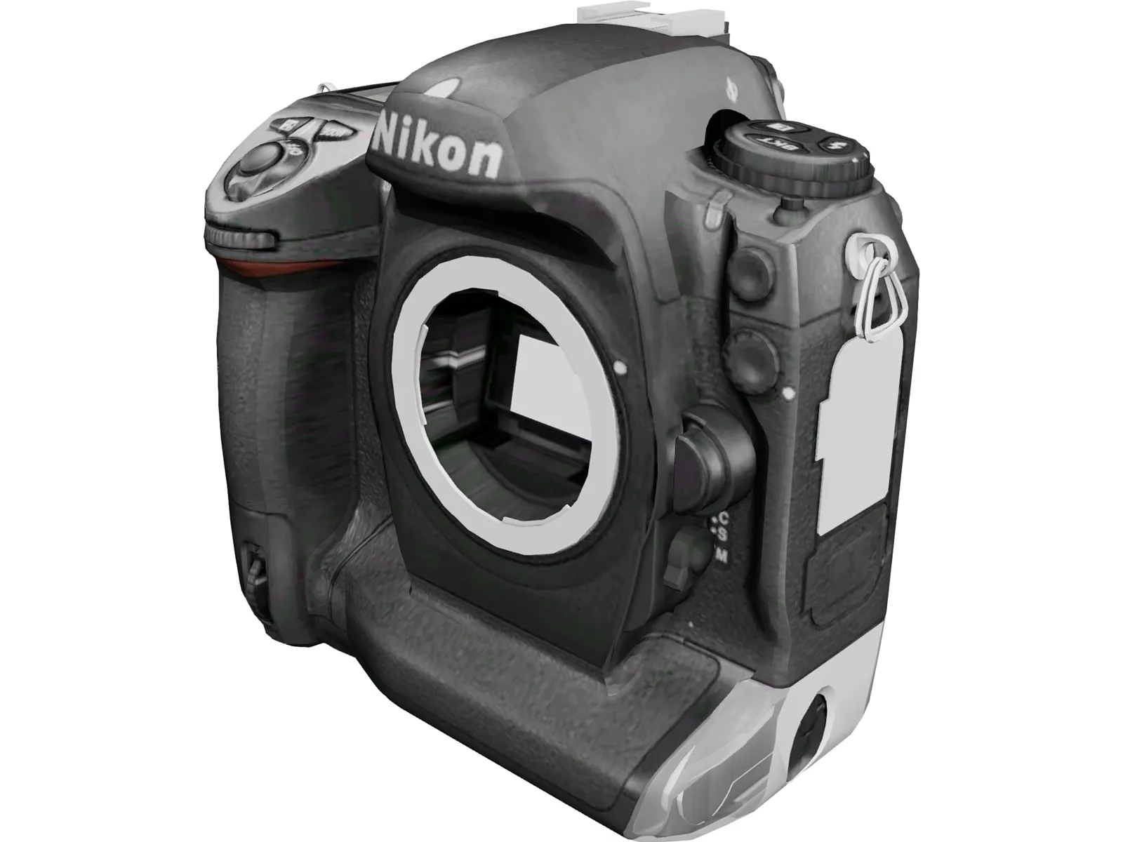 Nikon D2Xs 3D Model main preview
