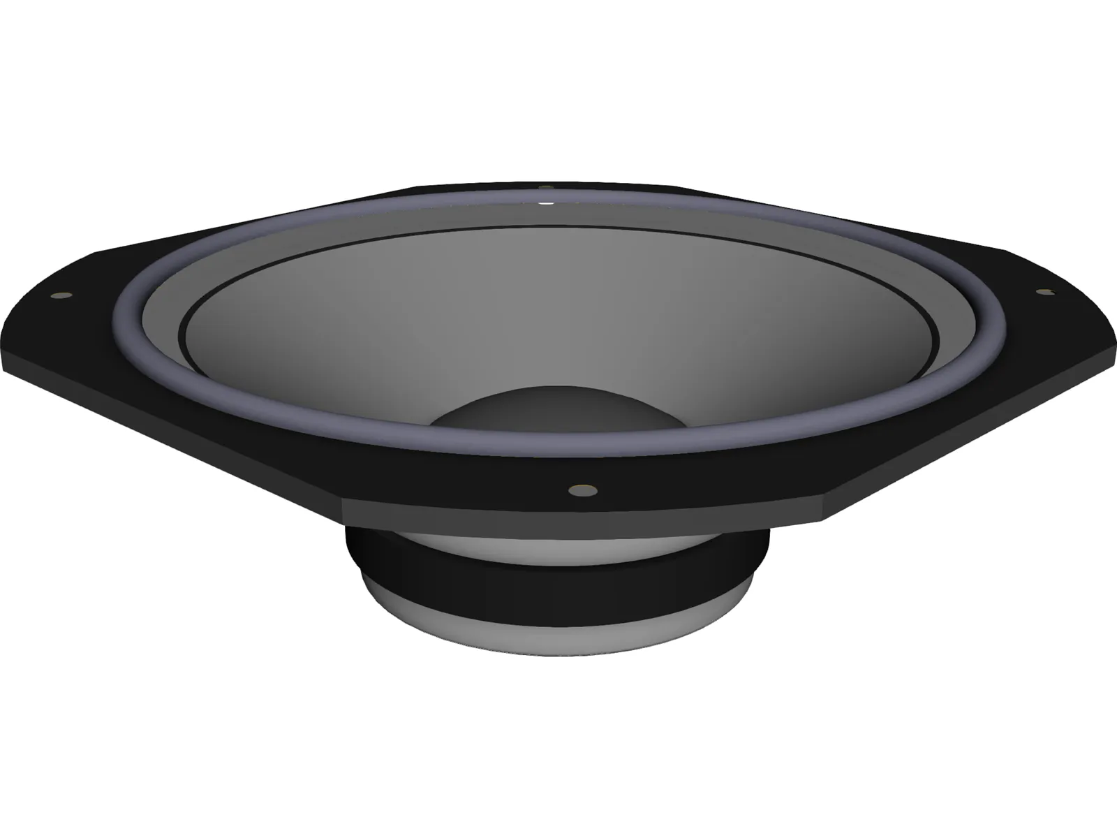 Speaker 3D Model main preview