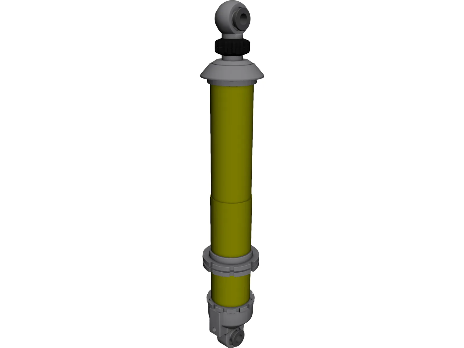 Ohlins Shock 3D Model main preview