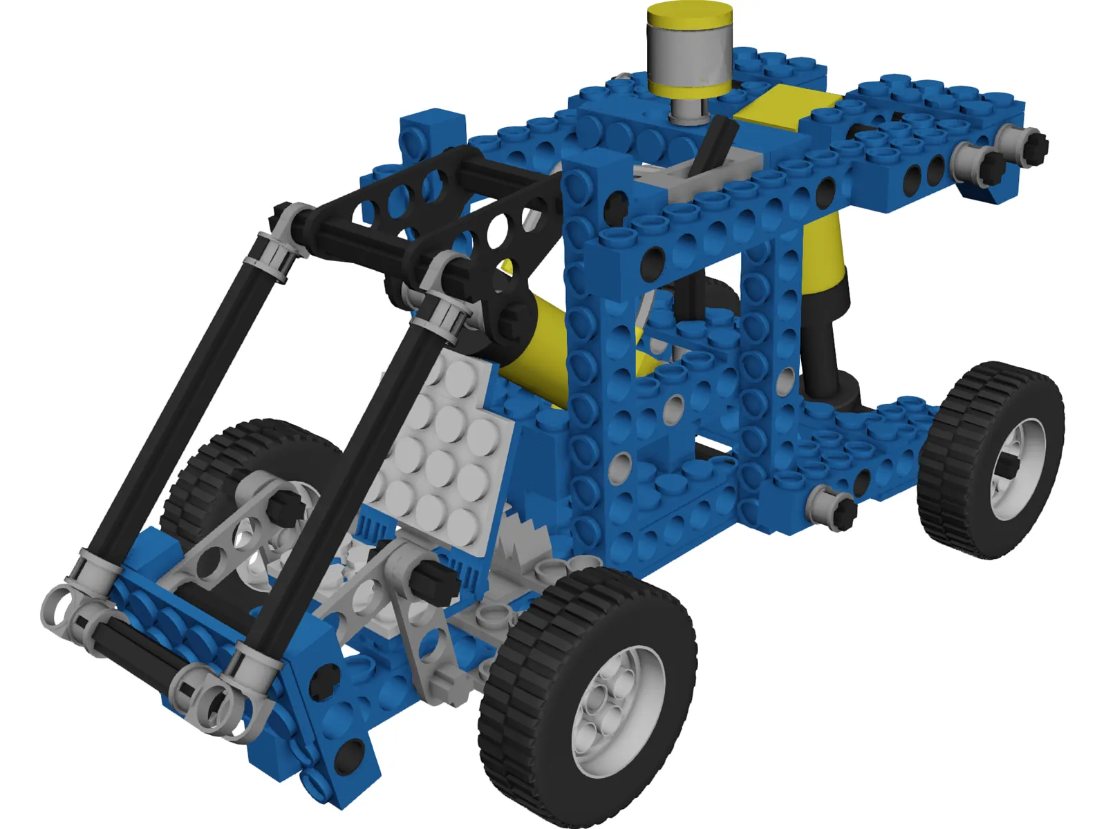 Lego Car 3D Model main preview