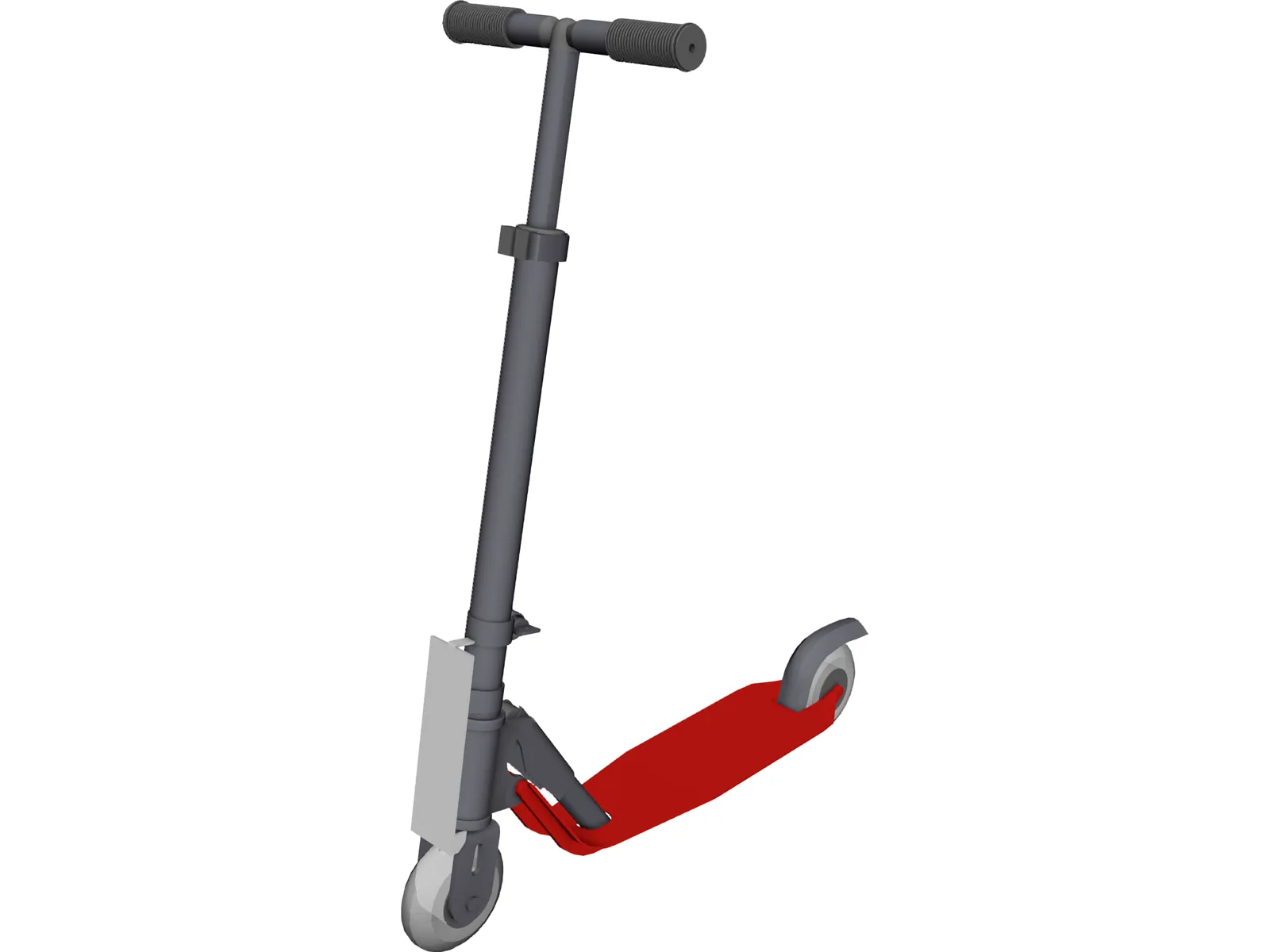 Childs Folding Scooter 3D Model main preview