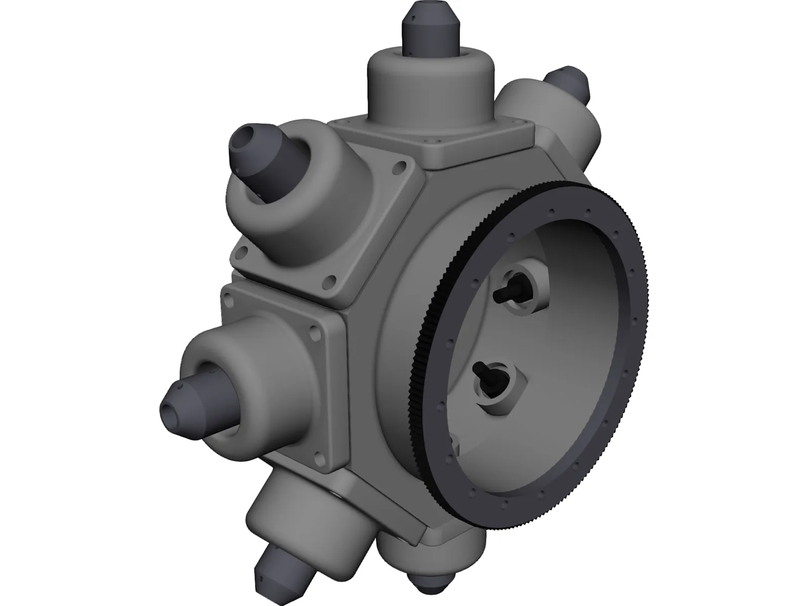 Turning Center Turret 3D Model main preview