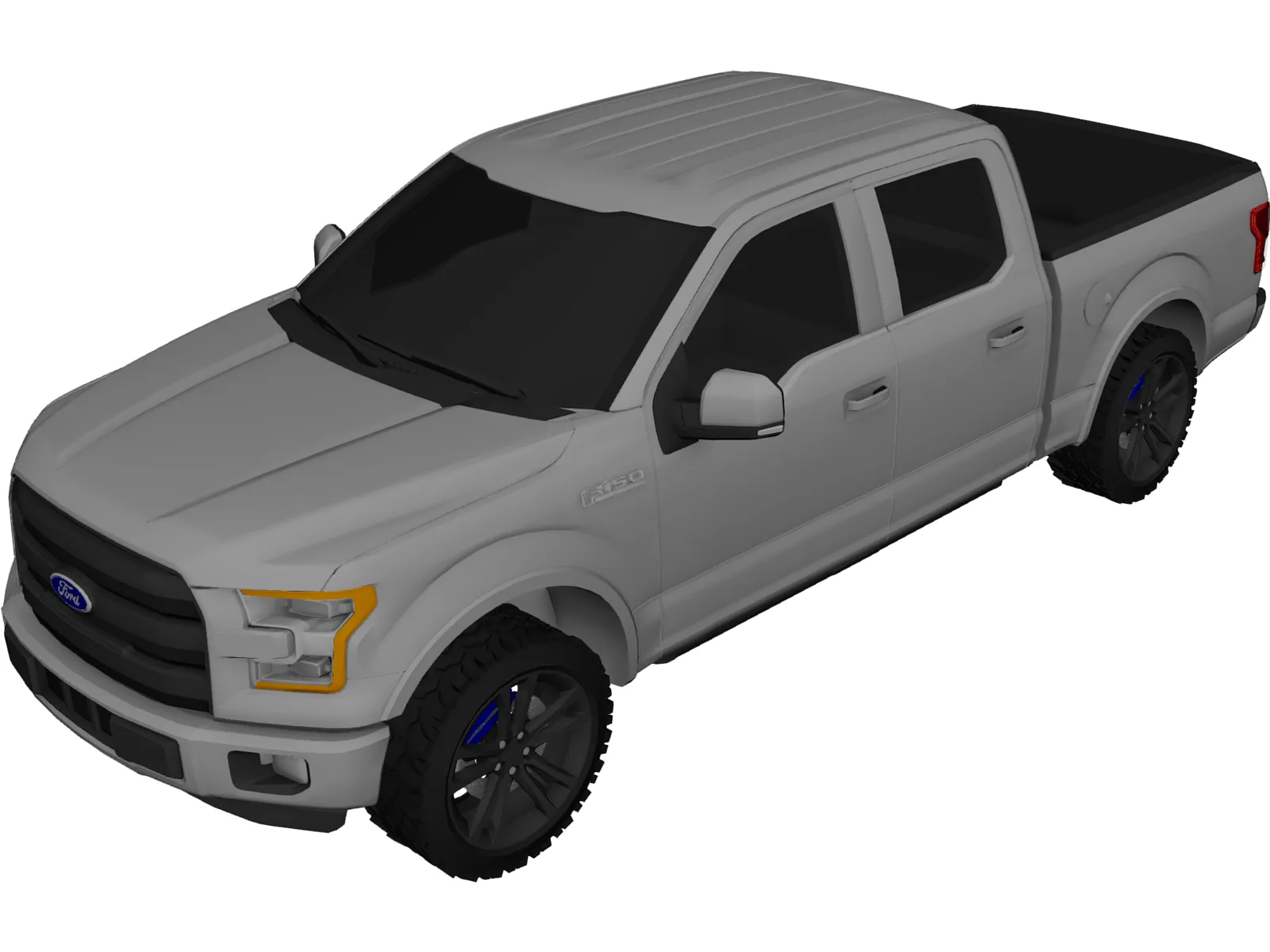 Ford F-150 (2015) 3D Model main preview