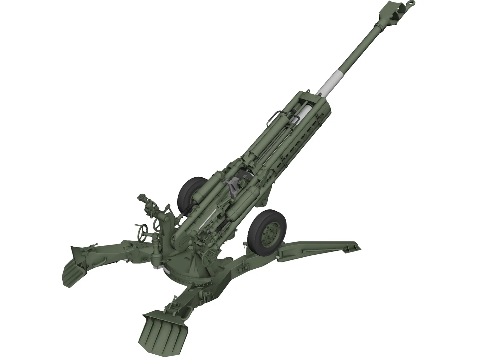 M777 Howitzer 3D Model main preview