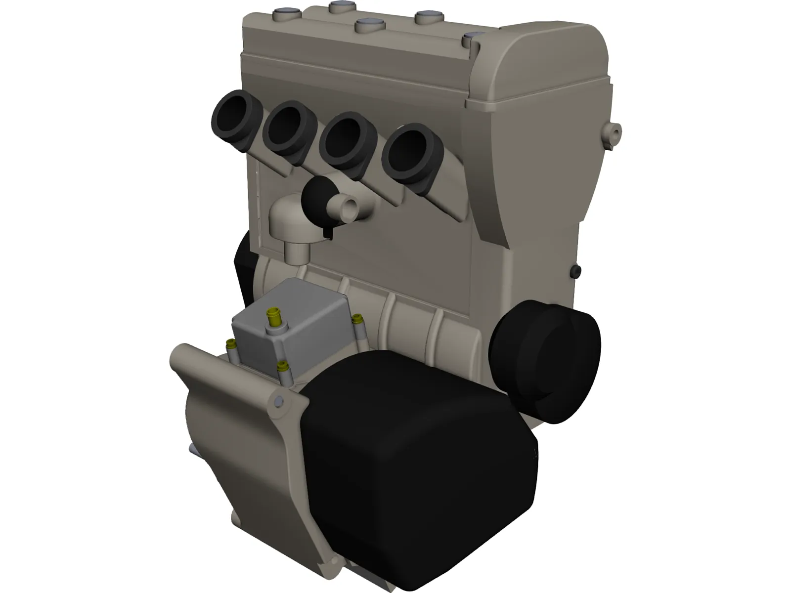 Suzuki GSX-R600 K1-3 Engine 3D Model main preview