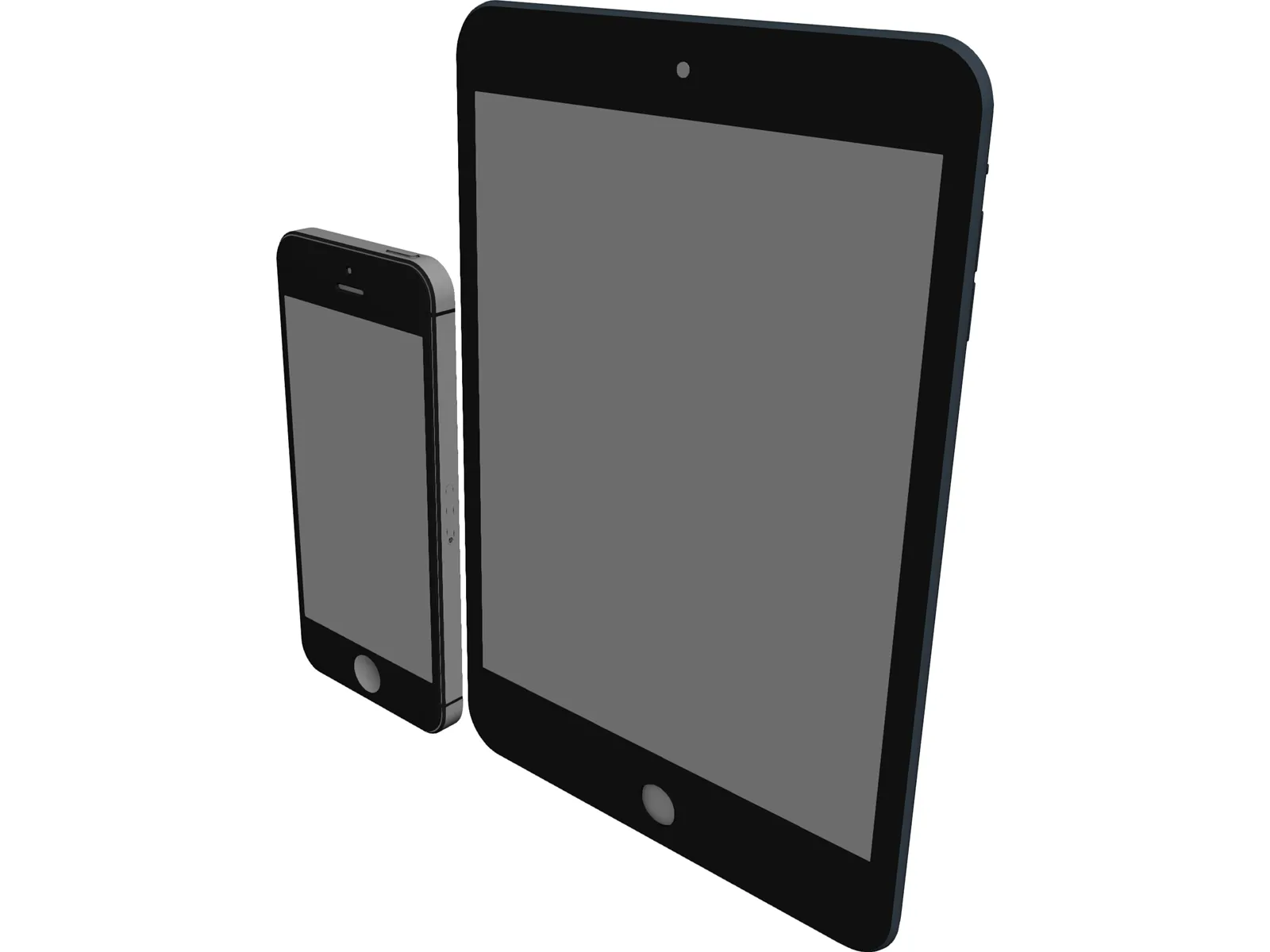 Apple iPad Mini and iPhone 5 3D Model main preview