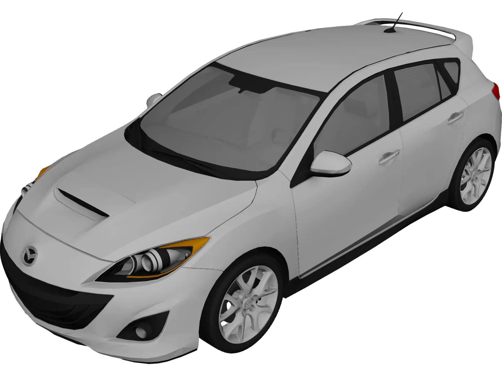 Mazda 3 MPS (2010) 3D Model main preview