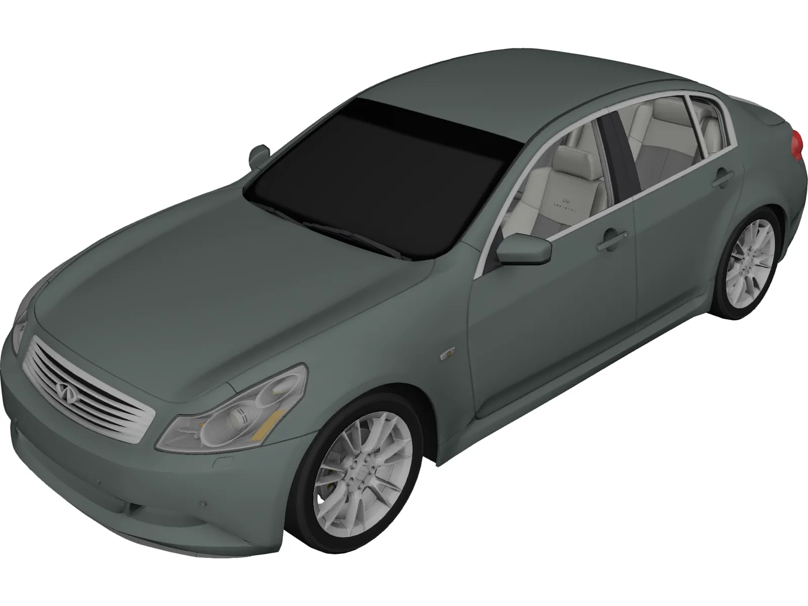 Infiniti G37 Sedan (2009) 3D Model main preview