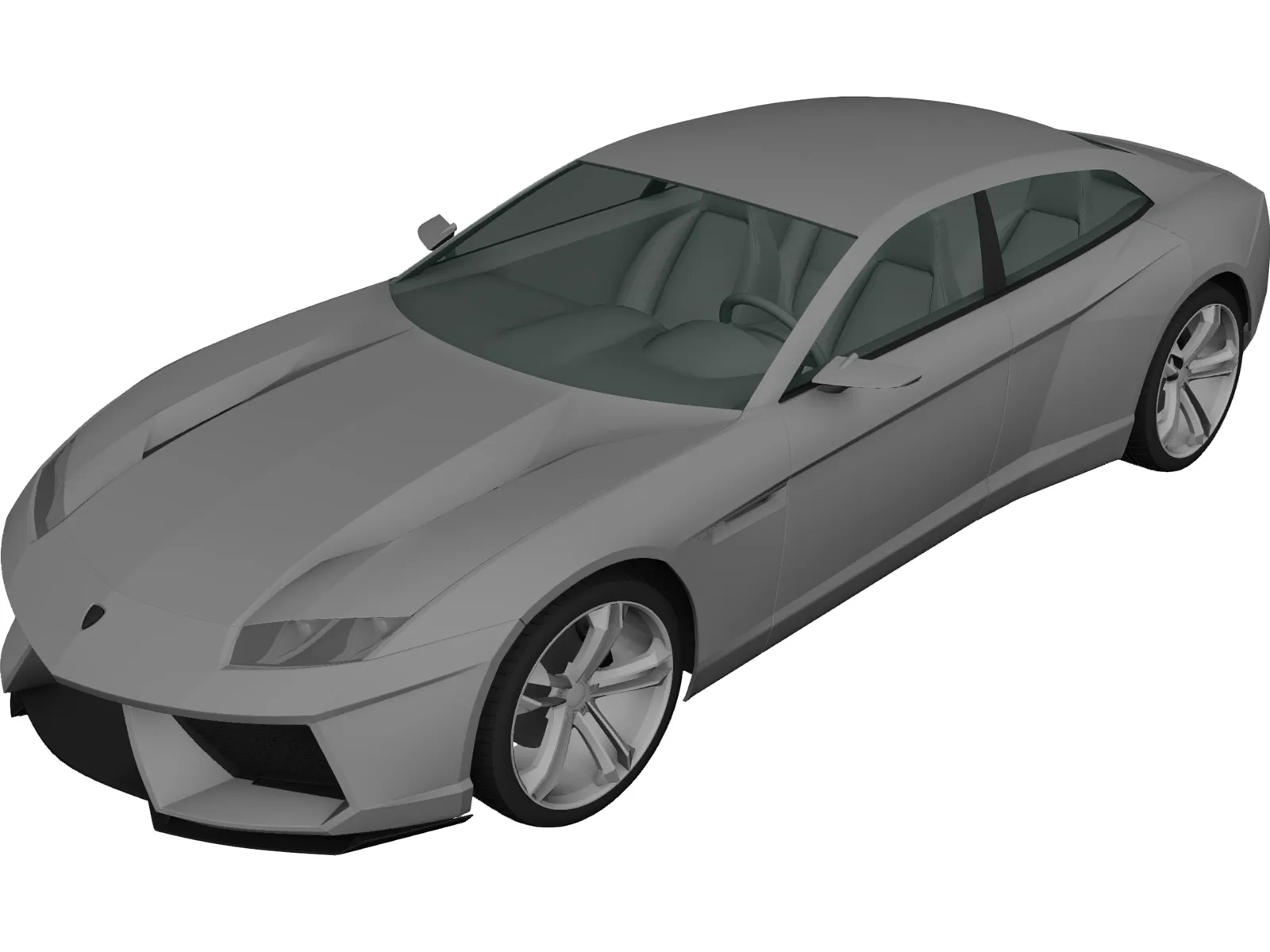 Lamborghini Estoque Concept (2008) 3D Model main preview