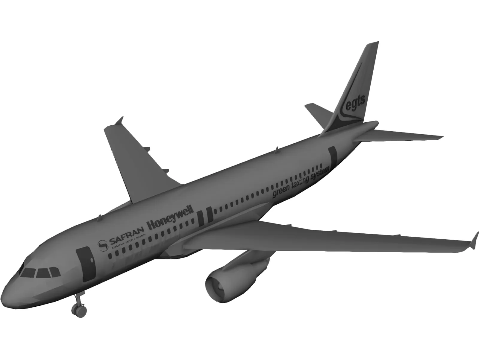 Airbus A380 3D Model main preview