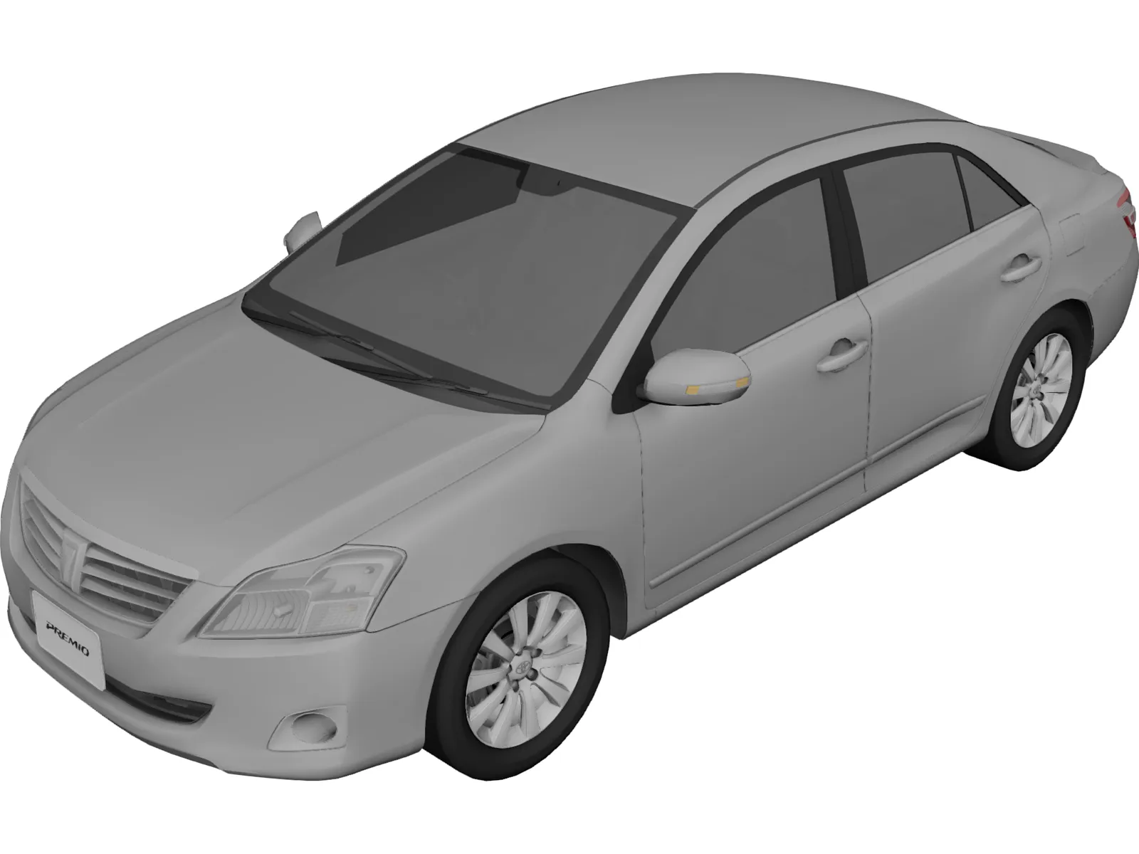 Toyota Premio (2010) 3D Model main preview