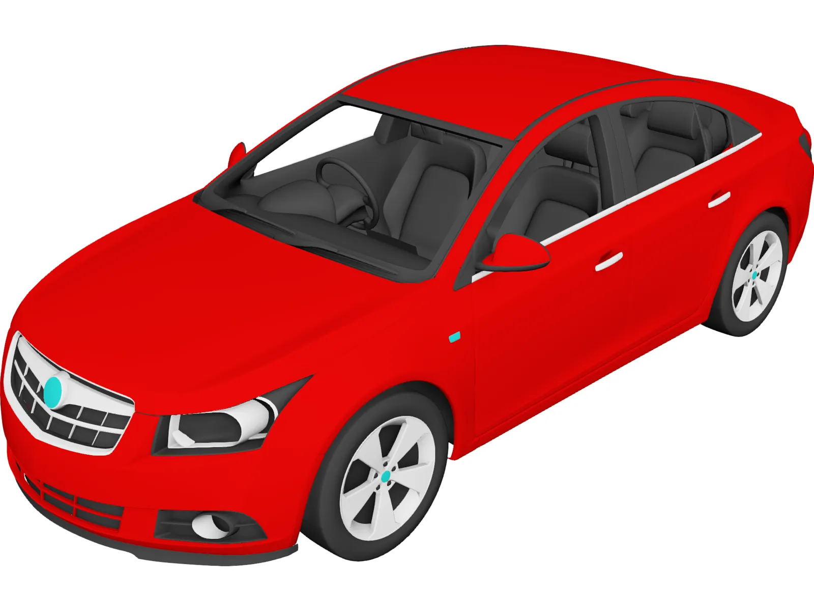 Chevrolet Cruze (2011) 3D Model main preview