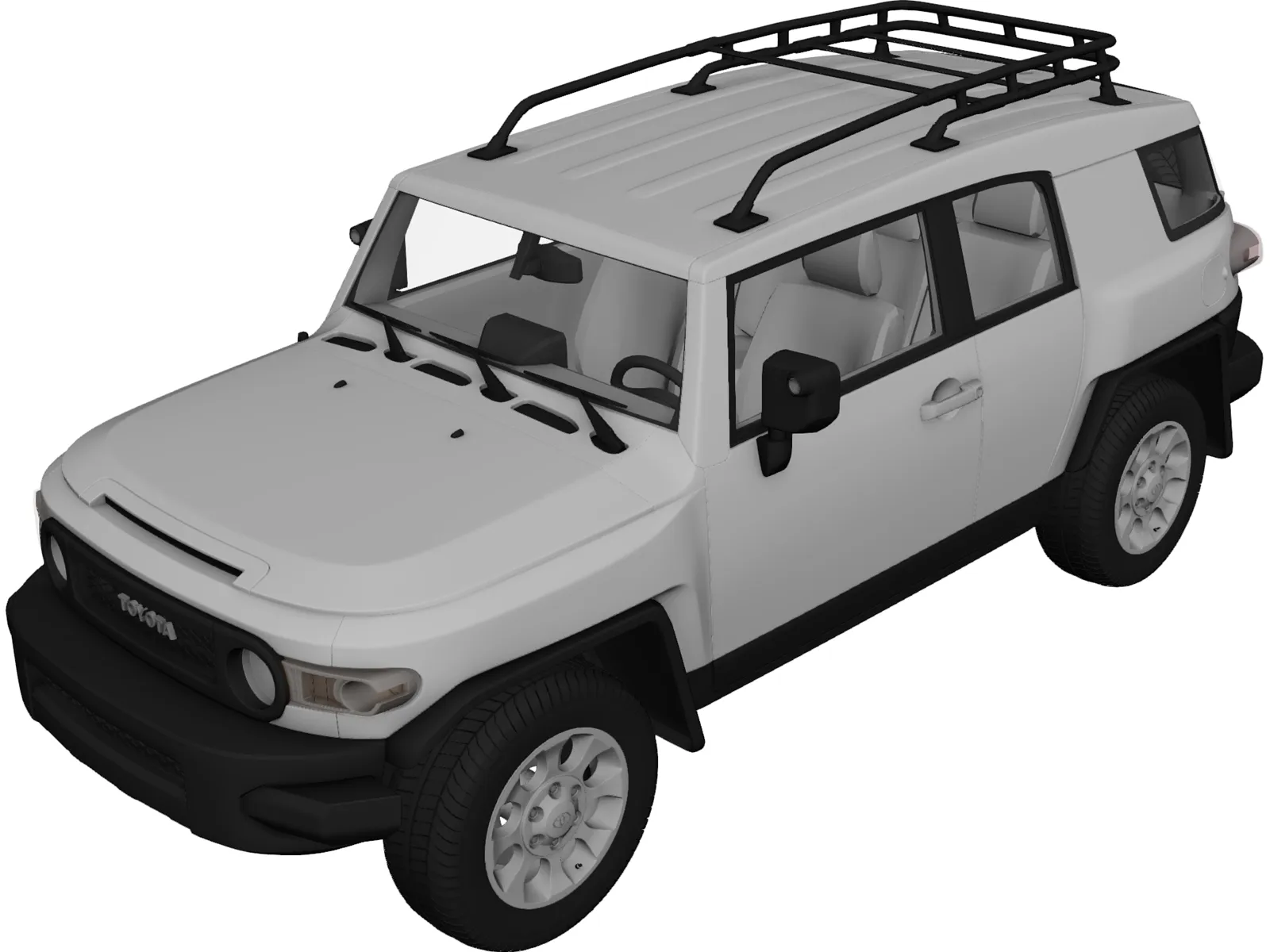 Toyota FJ Cuiser (2011) 3D Model main preview