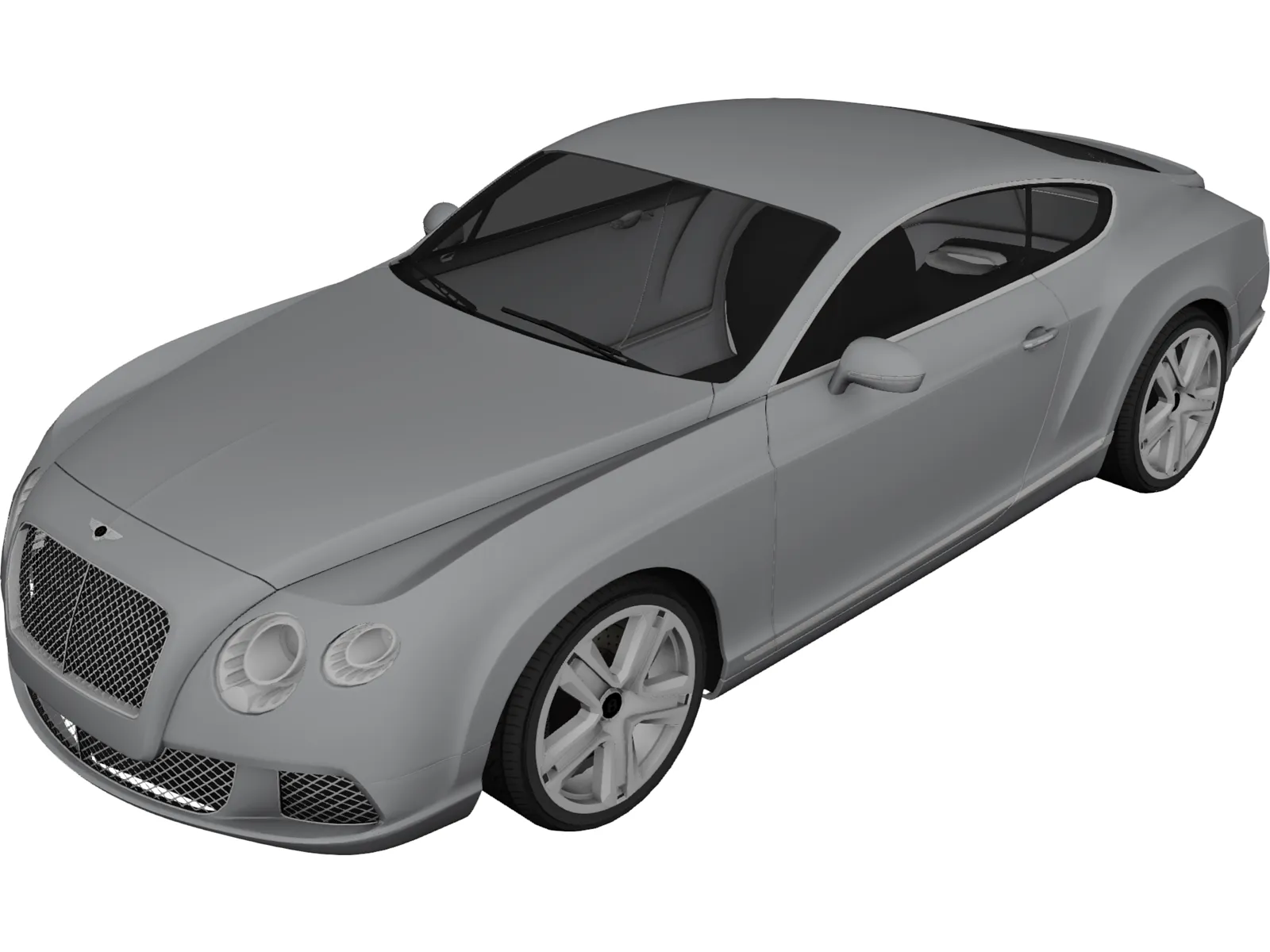 Bentley Continental GT (2012) 3D Model main preview