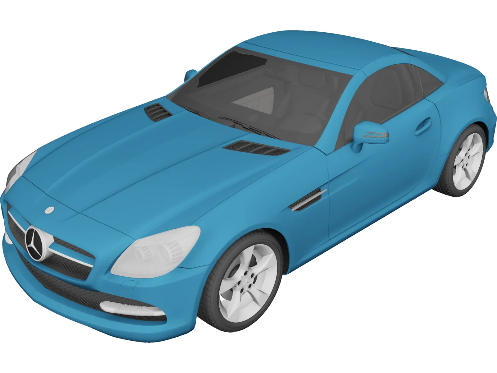 Mercedes-Benz SLK-Class R172 (2012) 3D Model main preview