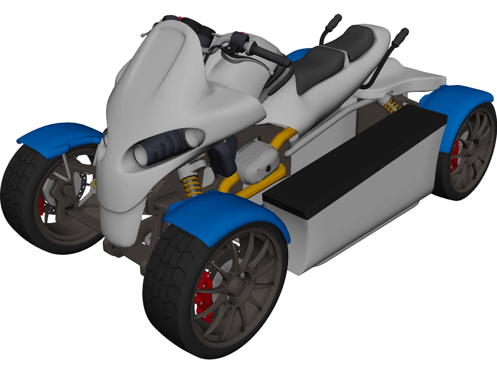 Quad Concept 3D Model main preview