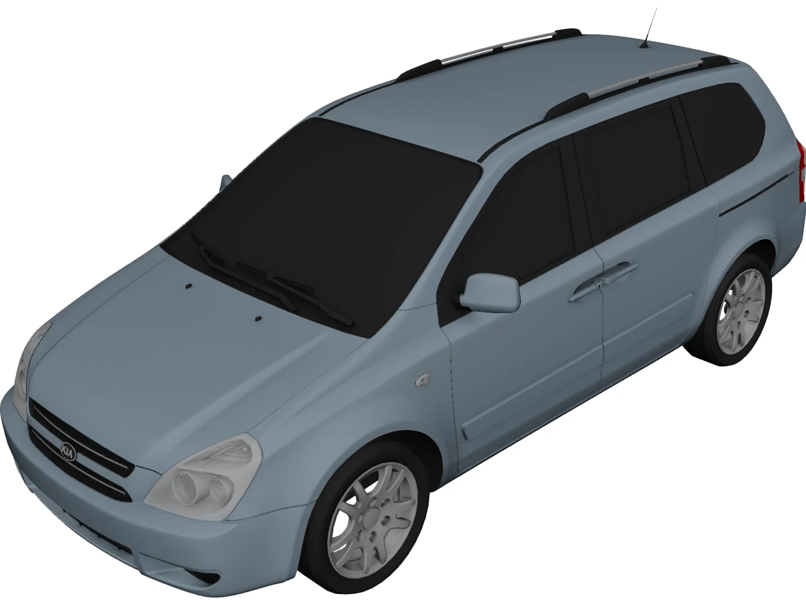 Kia Carnival Sedona 3D Model main preview