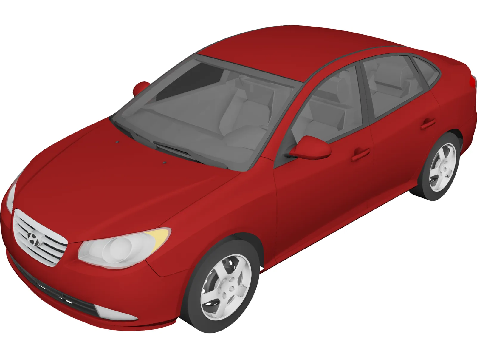 Hyundai Elantra (2008) 3D Model main preview