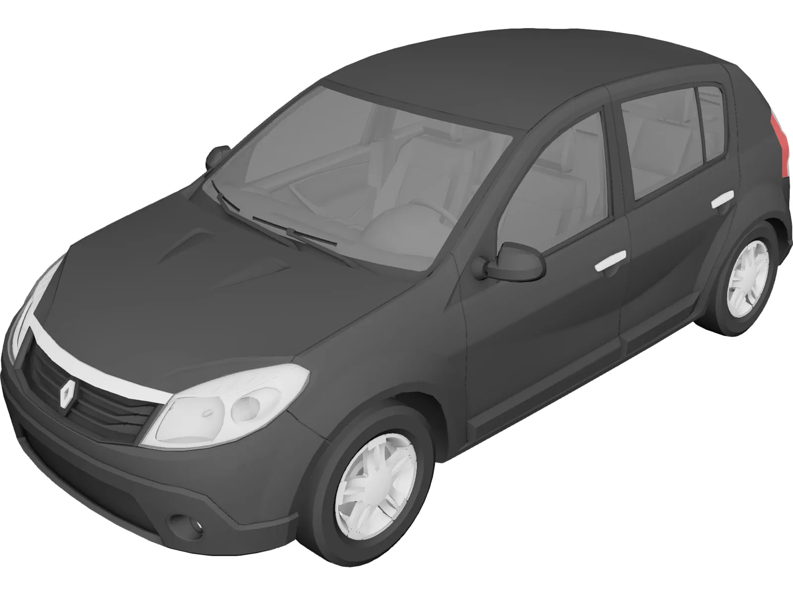 Renault Sandero 3D Model main preview