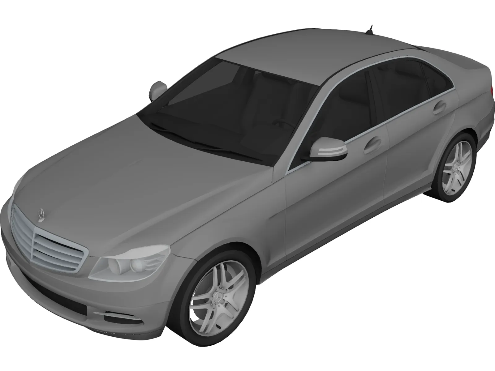 Mercedes-Benz C-Class (2012) 3D Model main preview