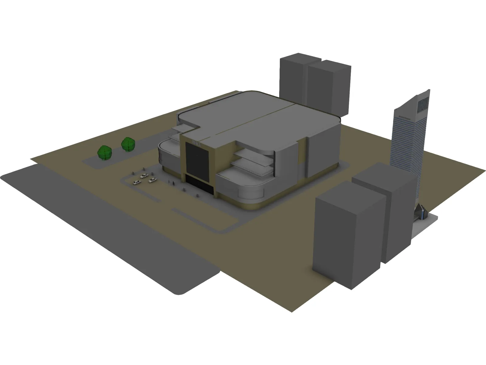 Shopping Mall 3D Model main preview