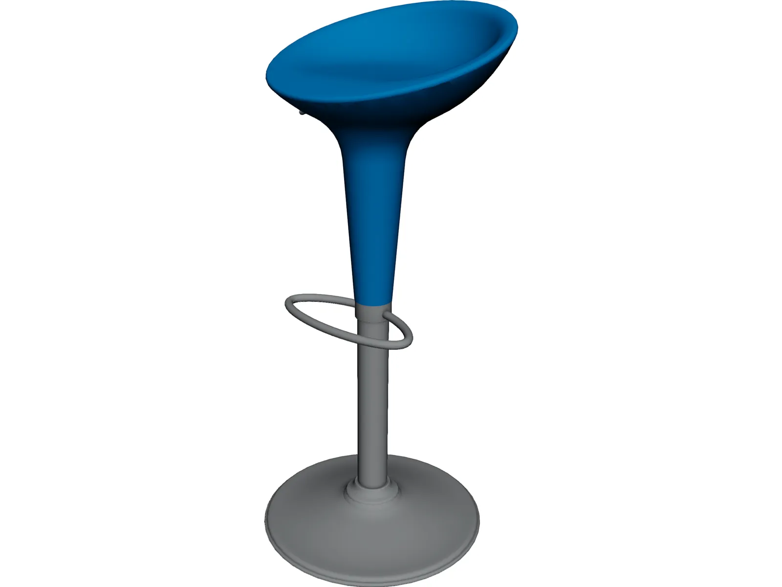 Bar Stool Bombo 3D Model main preview