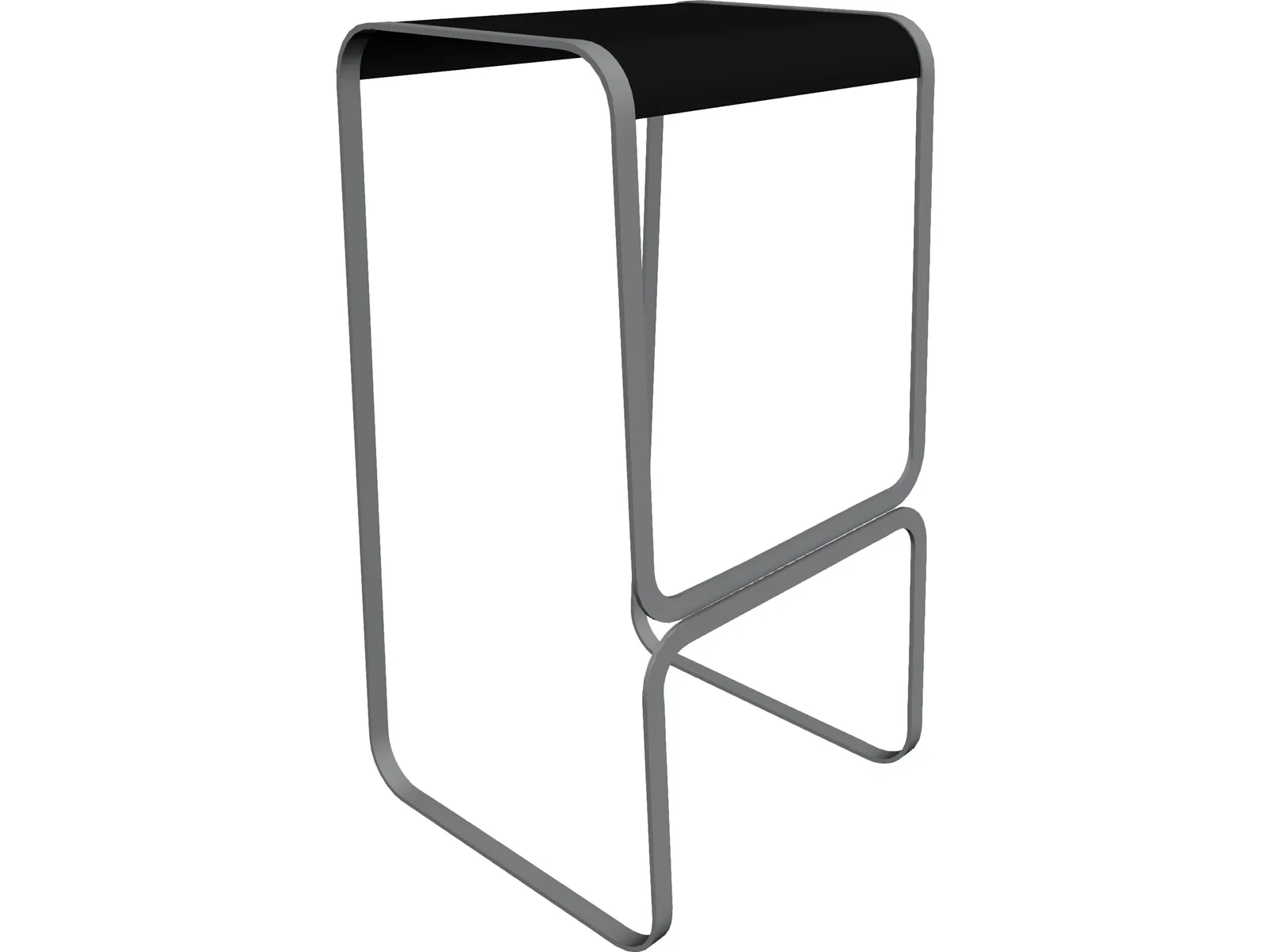 Bar Stool Continuum 3D Model main preview
