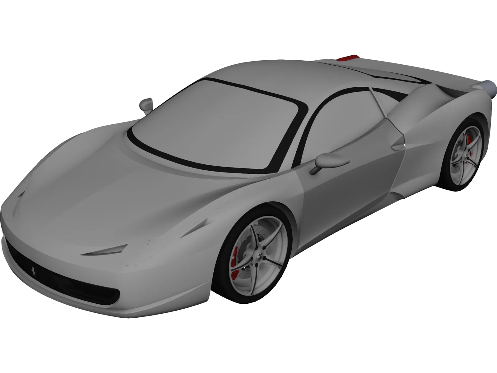Ferrari 458 Italia 3D Model main preview