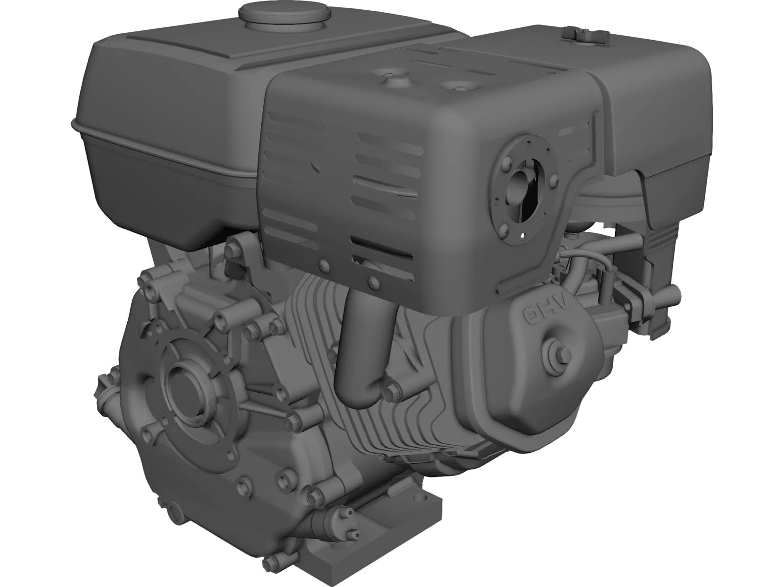 Honda GX240-270 Engine 3D Model main preview