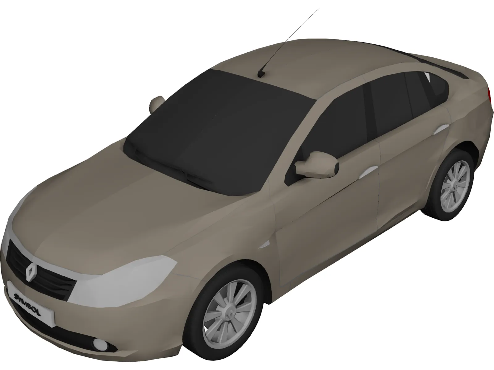 Renault Symbol (2010) 3D Model main preview