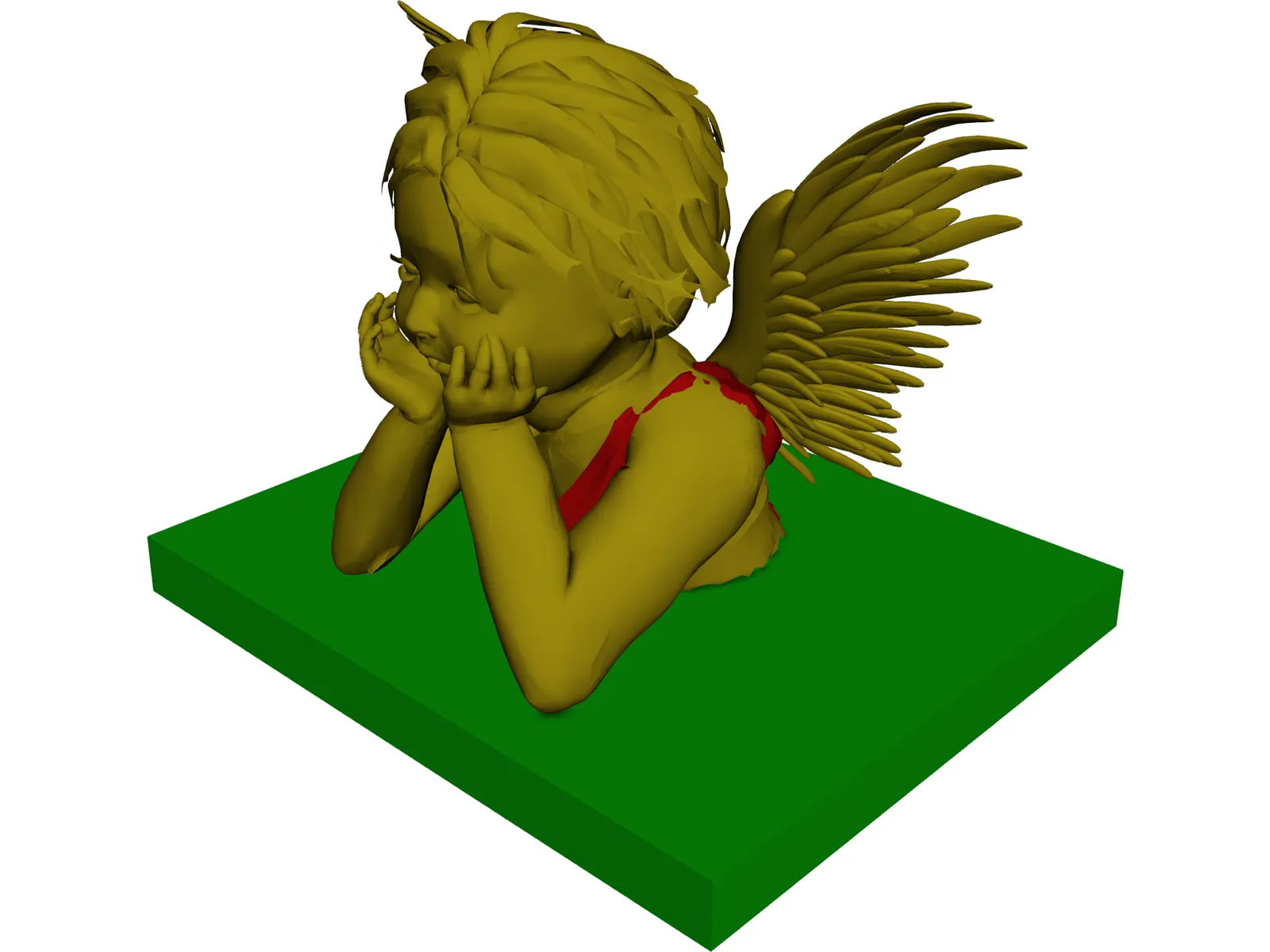 Angel 3D Model main preview