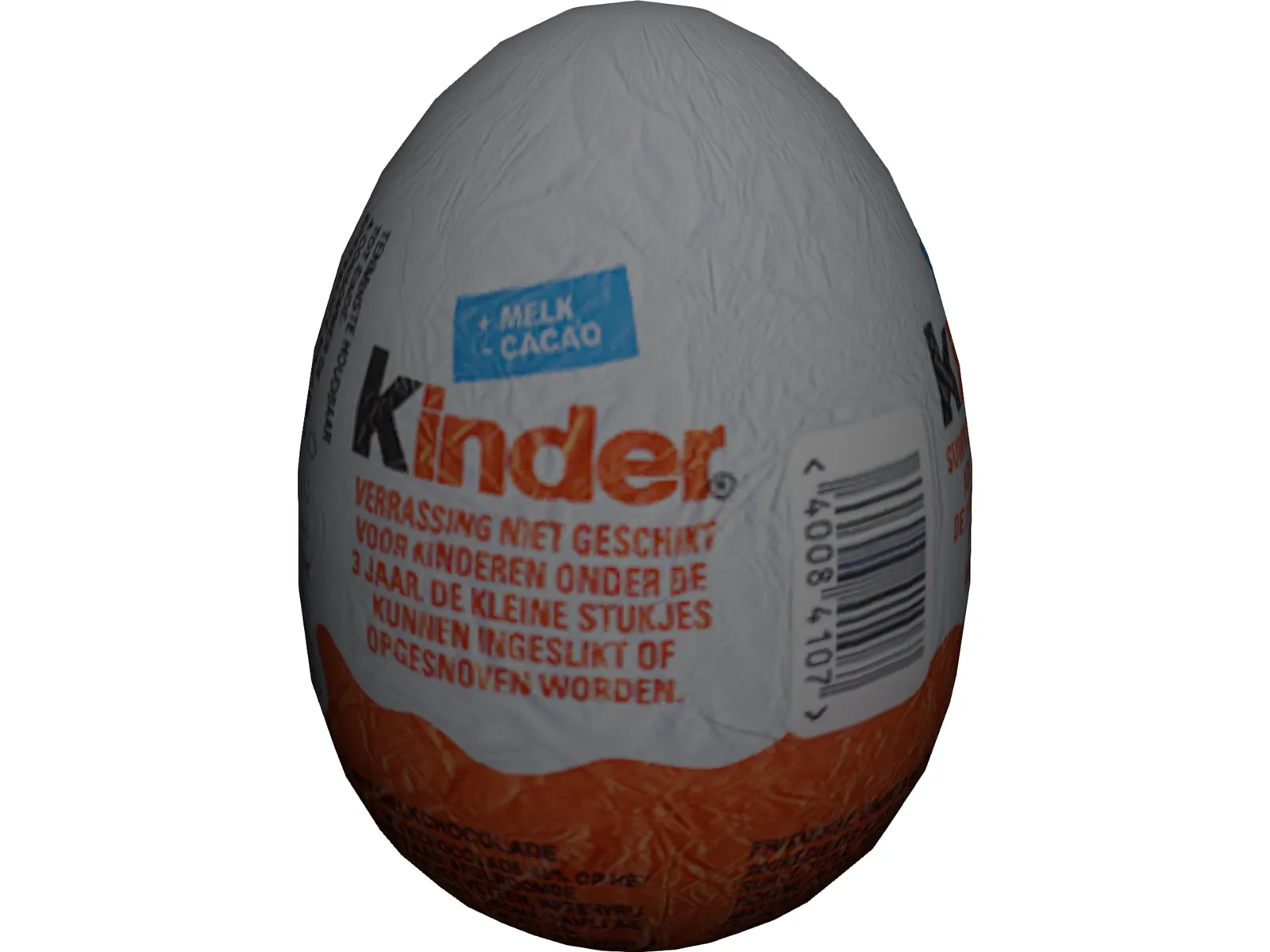 Kinder Surprise 3D Model main preview