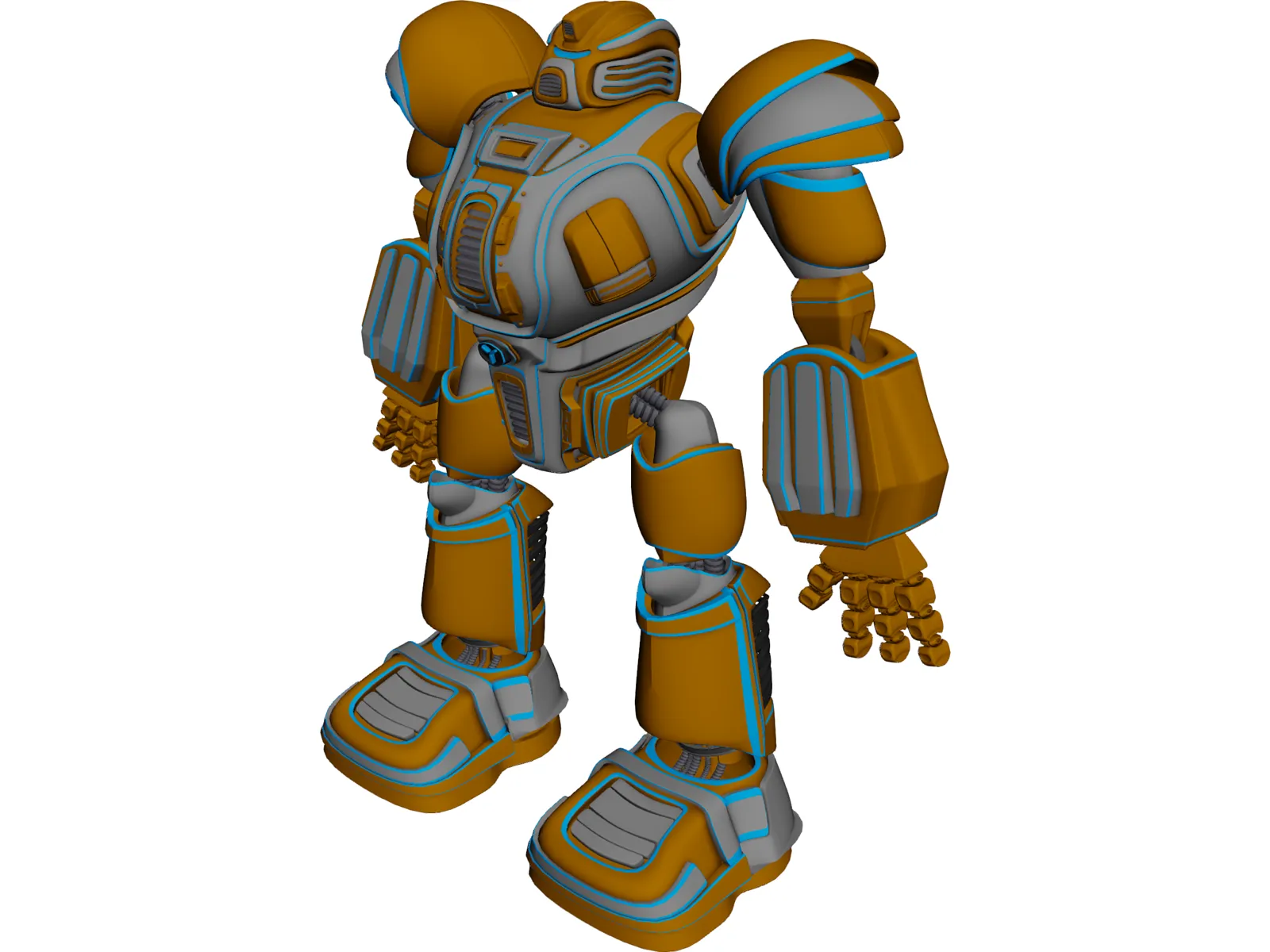 Robot Concept 3D Model main preview
