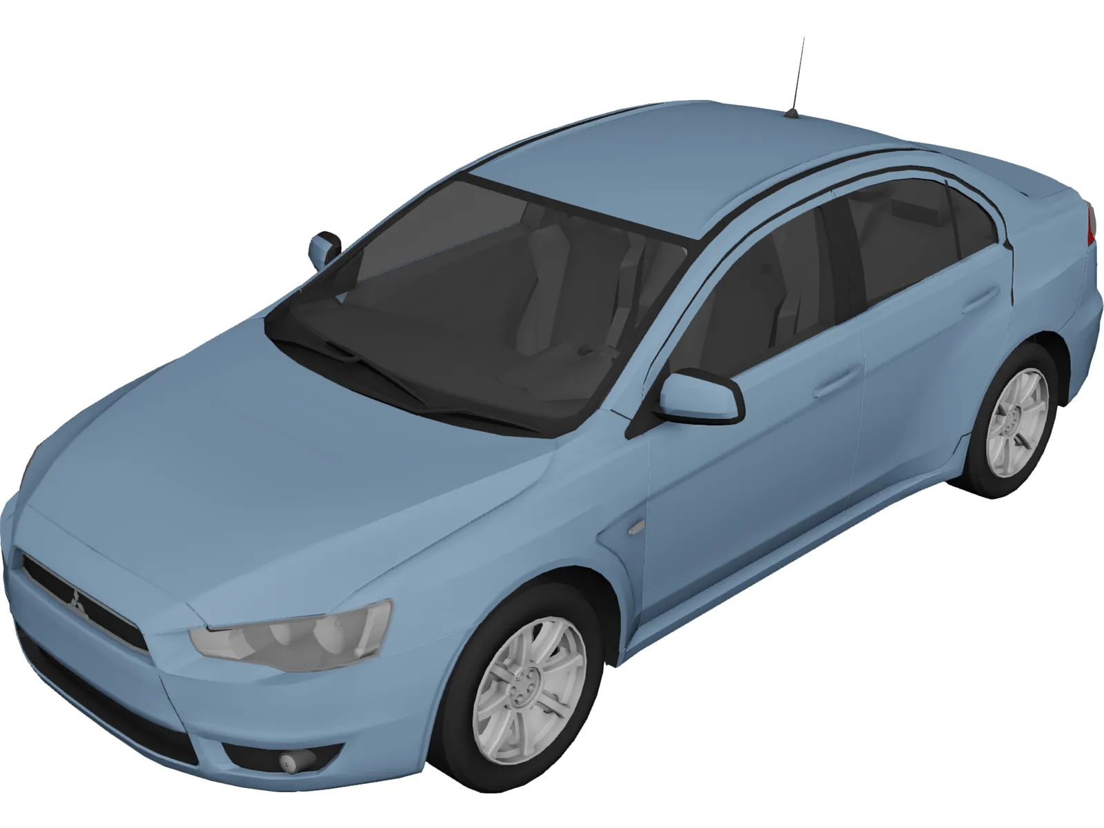 Mitsubishi Lancer ES 3D Model main preview