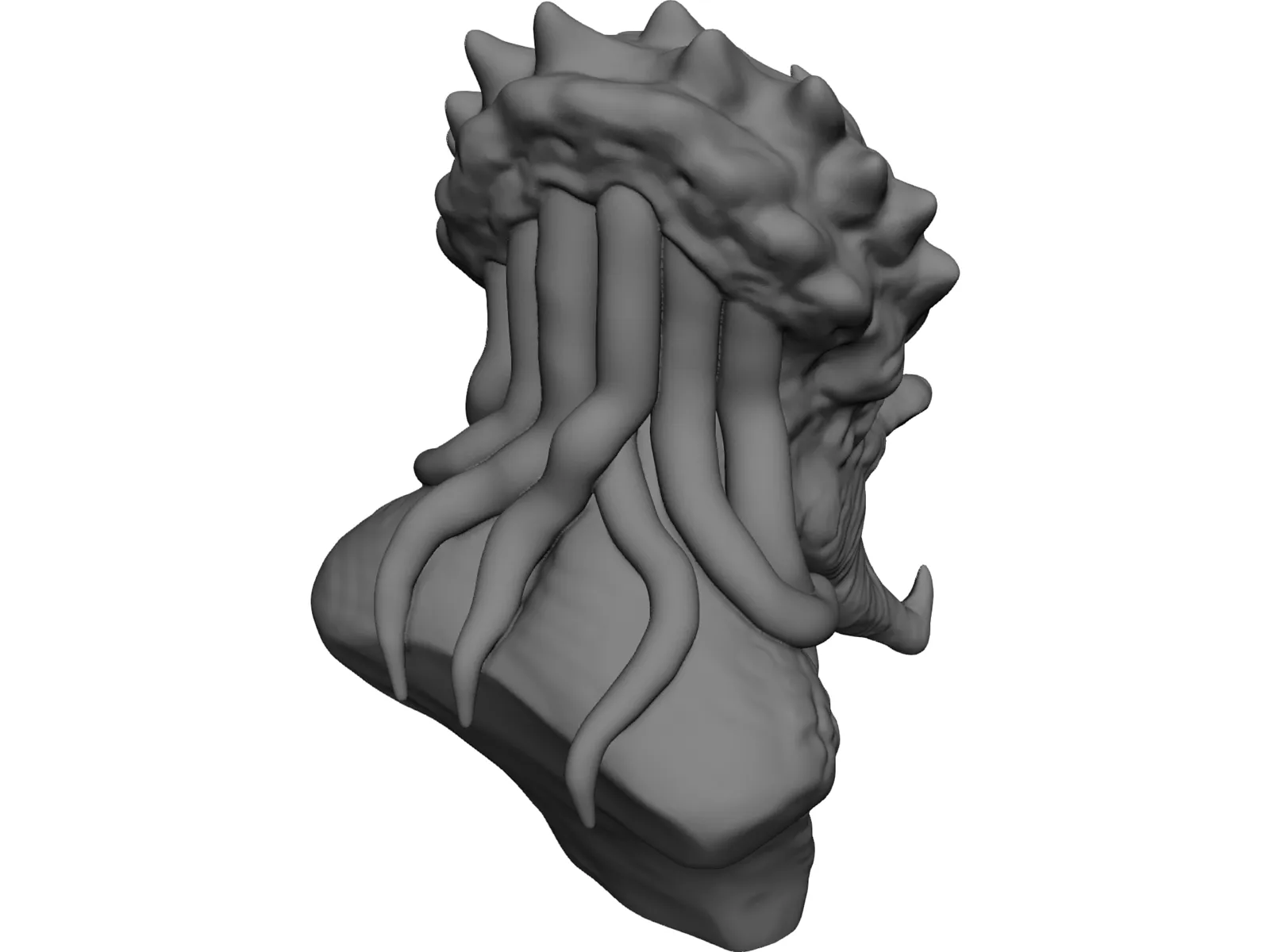 Predator Head 3D Model main preview