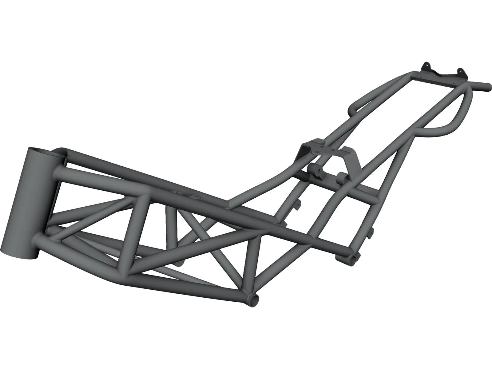 Ducati Monster M900 Frame 3D Model main preview