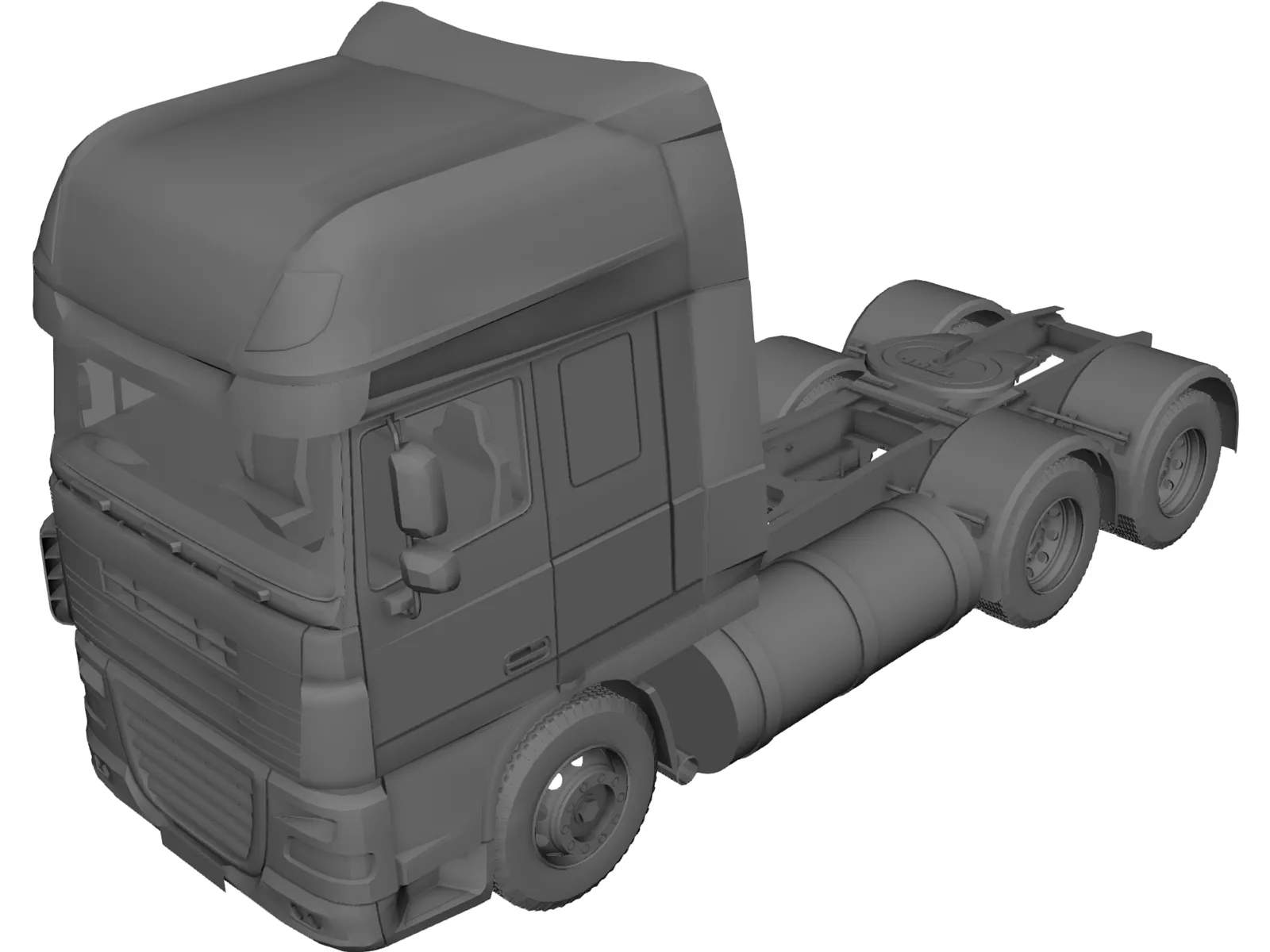 DAF Truck 3D Model main preview