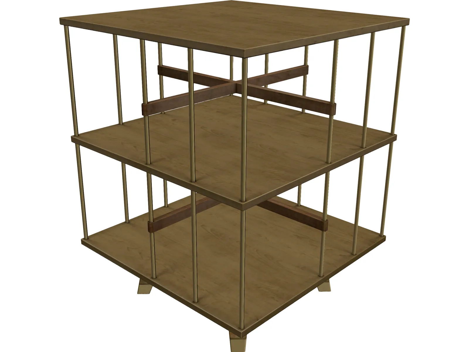Crosby Library Table 3D Model main preview