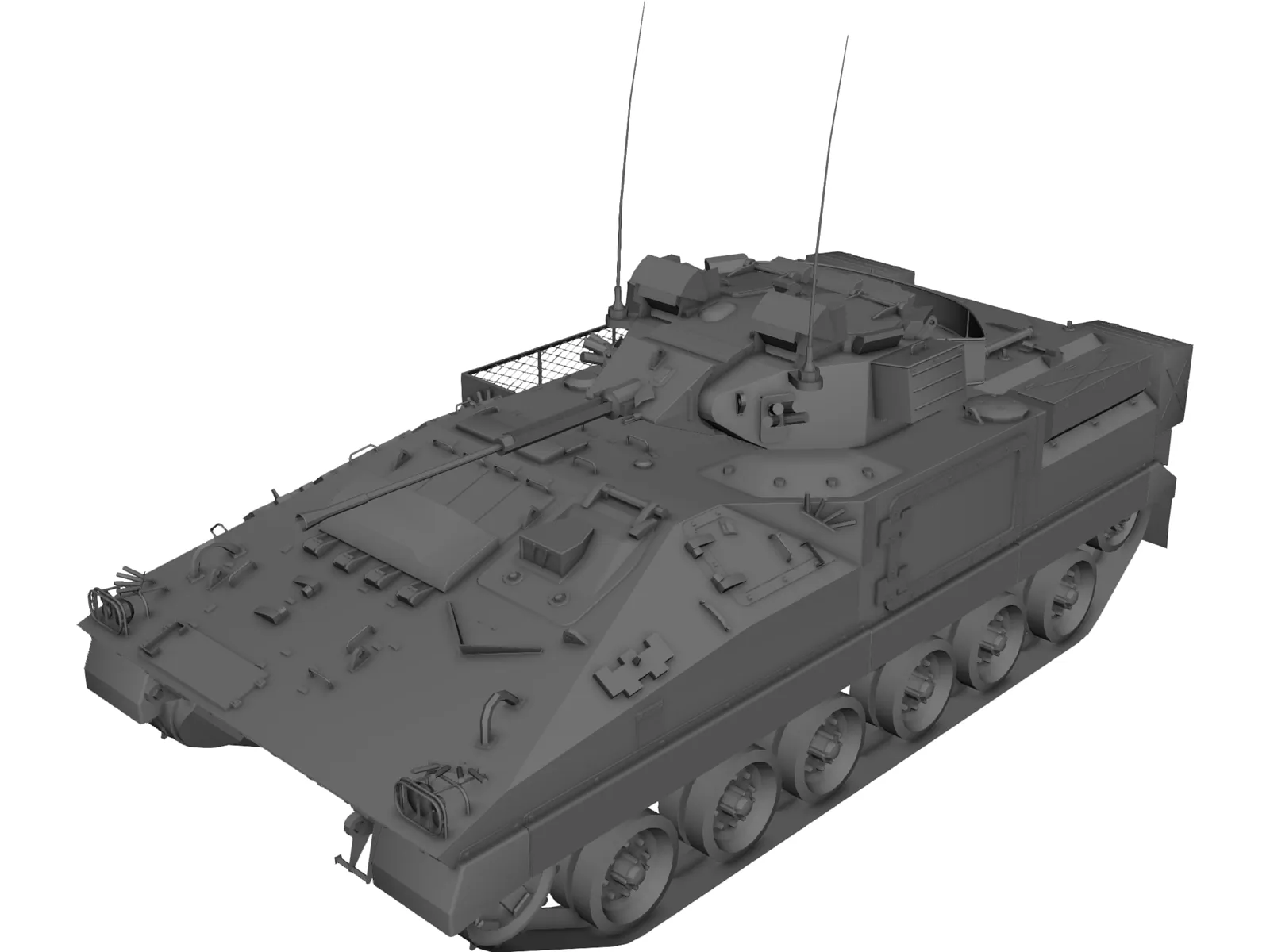 MCV-80 Warrior 3D Model main preview